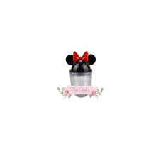 Load image into Gallery viewer, Mouse Ear Black with Red Bow Tumbler | This Girls Vinyl Shop
