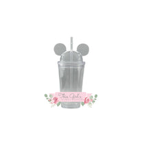 Load image into Gallery viewer, Mouse Ear Clear Tumbler | This Girls Vinyl Shop
