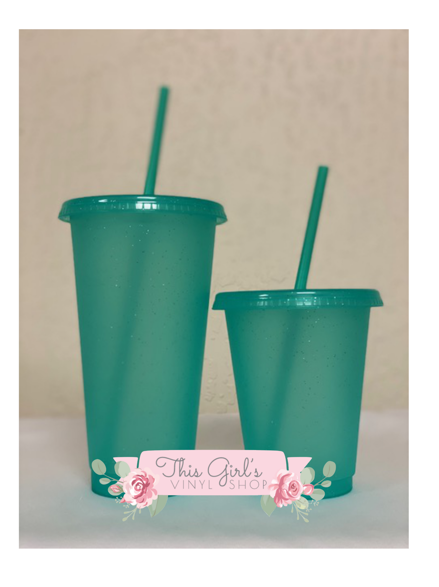 Glitter Cups (Mint) | This Girls Vinyl Shop