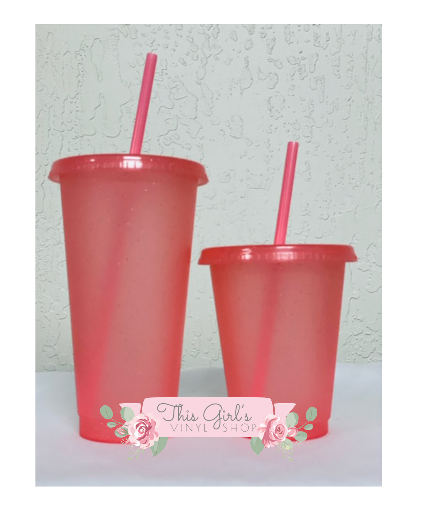 Glitter Cups (Pink) | This Girls Vinyl Shop