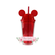 Load image into Gallery viewer, Mouse Ear Red Tumbler | This Girls Vinyl Shop
