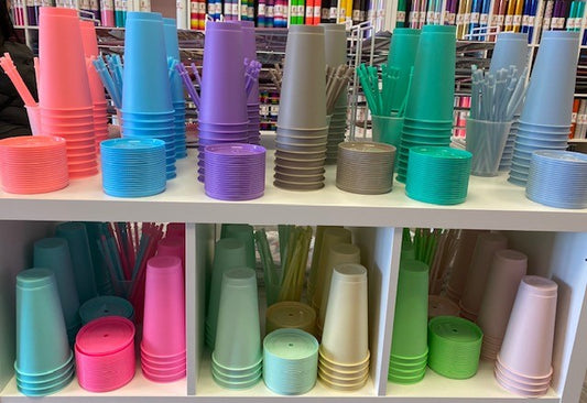 Plastic Pastel Color Cups