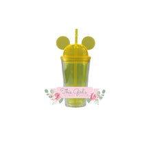 Load image into Gallery viewer, Mouse Ear Yellow Tumbler | This Girls Vinyl Shop
